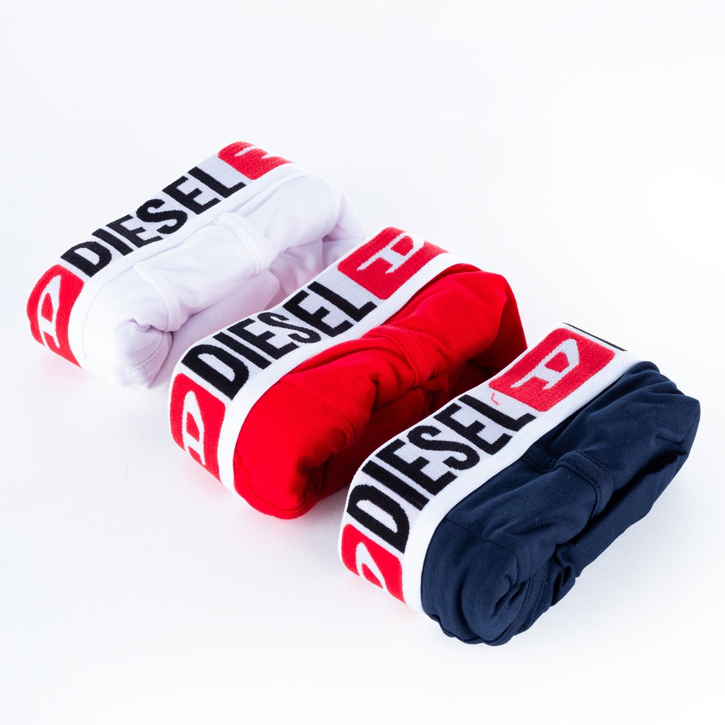 Boxers Homem Diesel Pack 3 Algodão com Cintura Logotipada