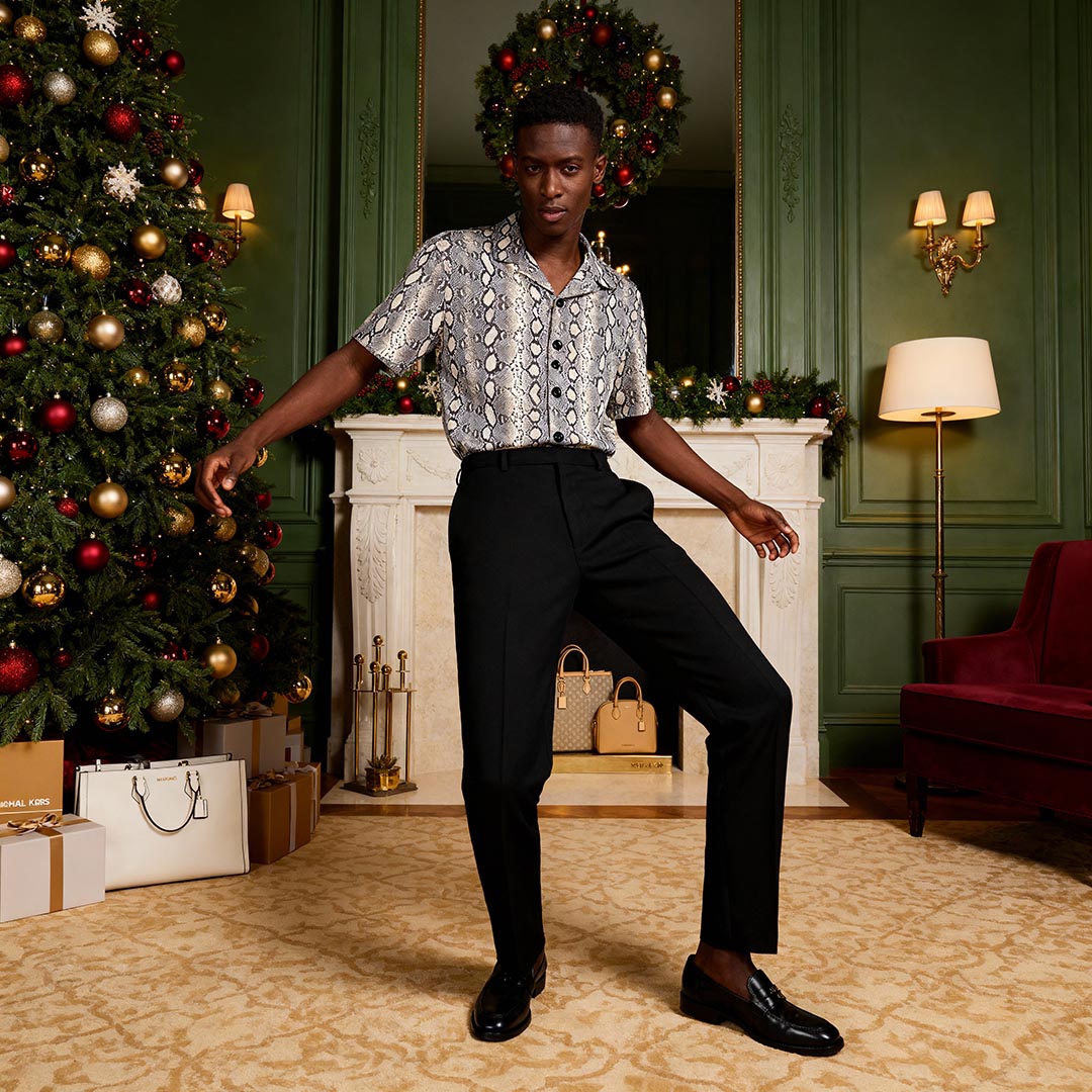 Camisa Homem Michael Kors Preto Cobra