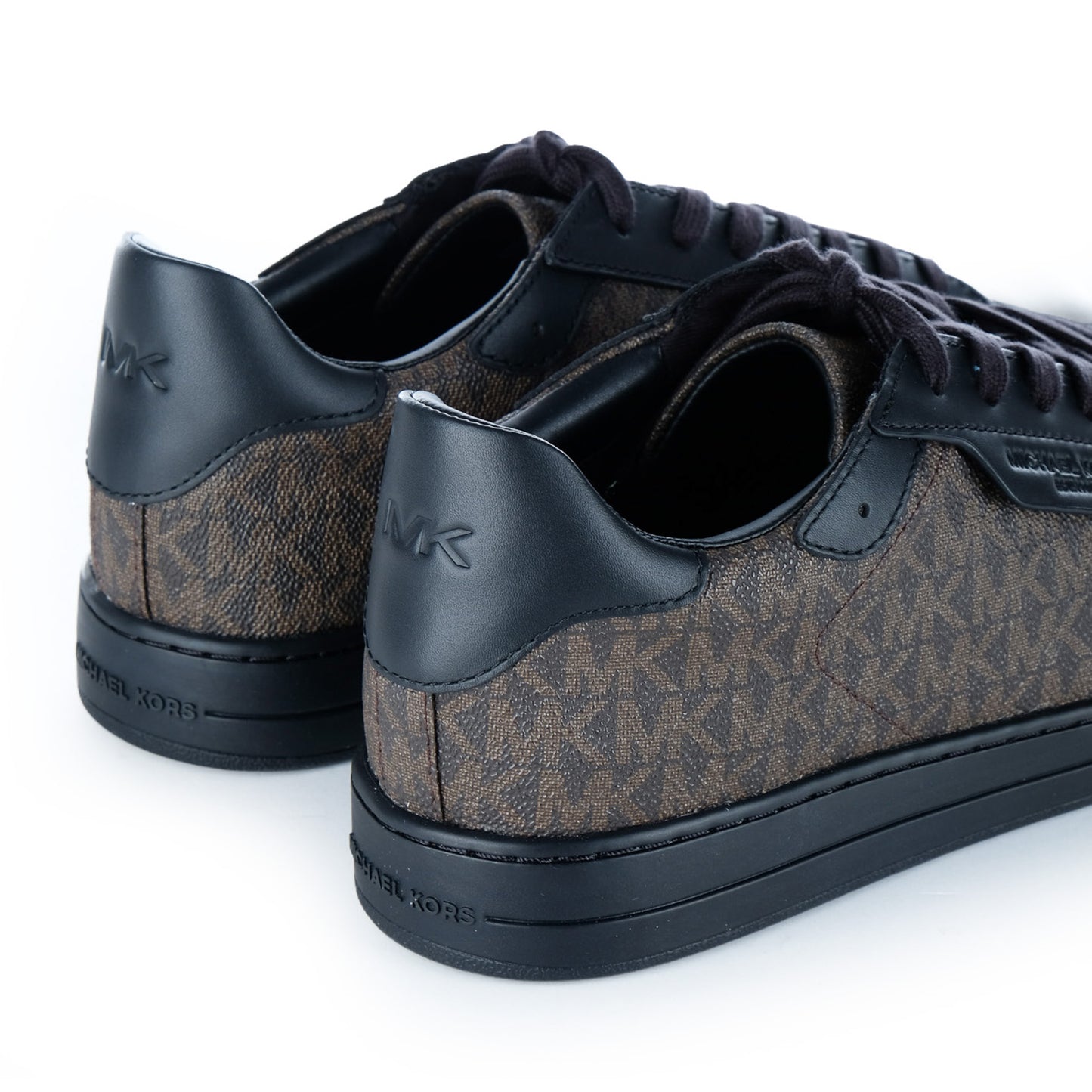 Ténis Homem Michael Kors Castanho e Preto com Monograma MK