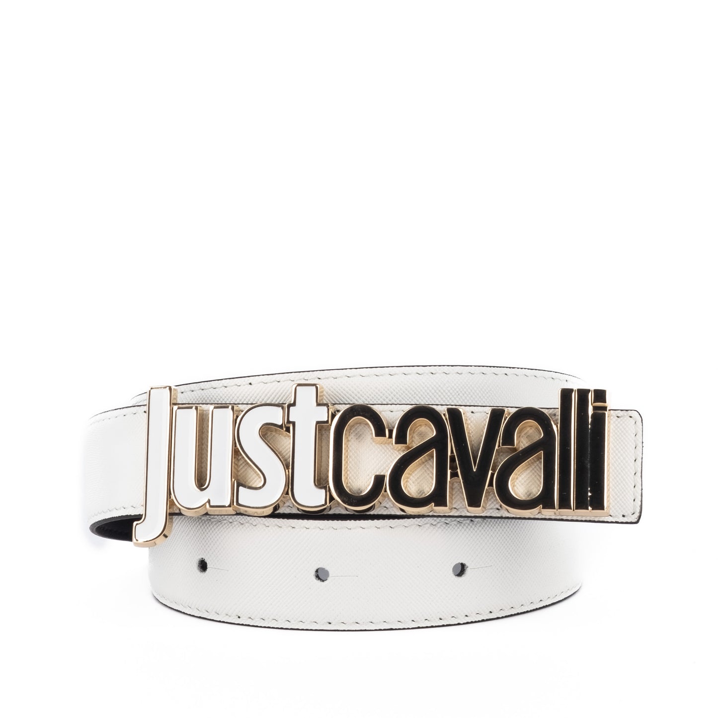 Cinto Mulher Just Cavalli Branco com Fivela Destacável