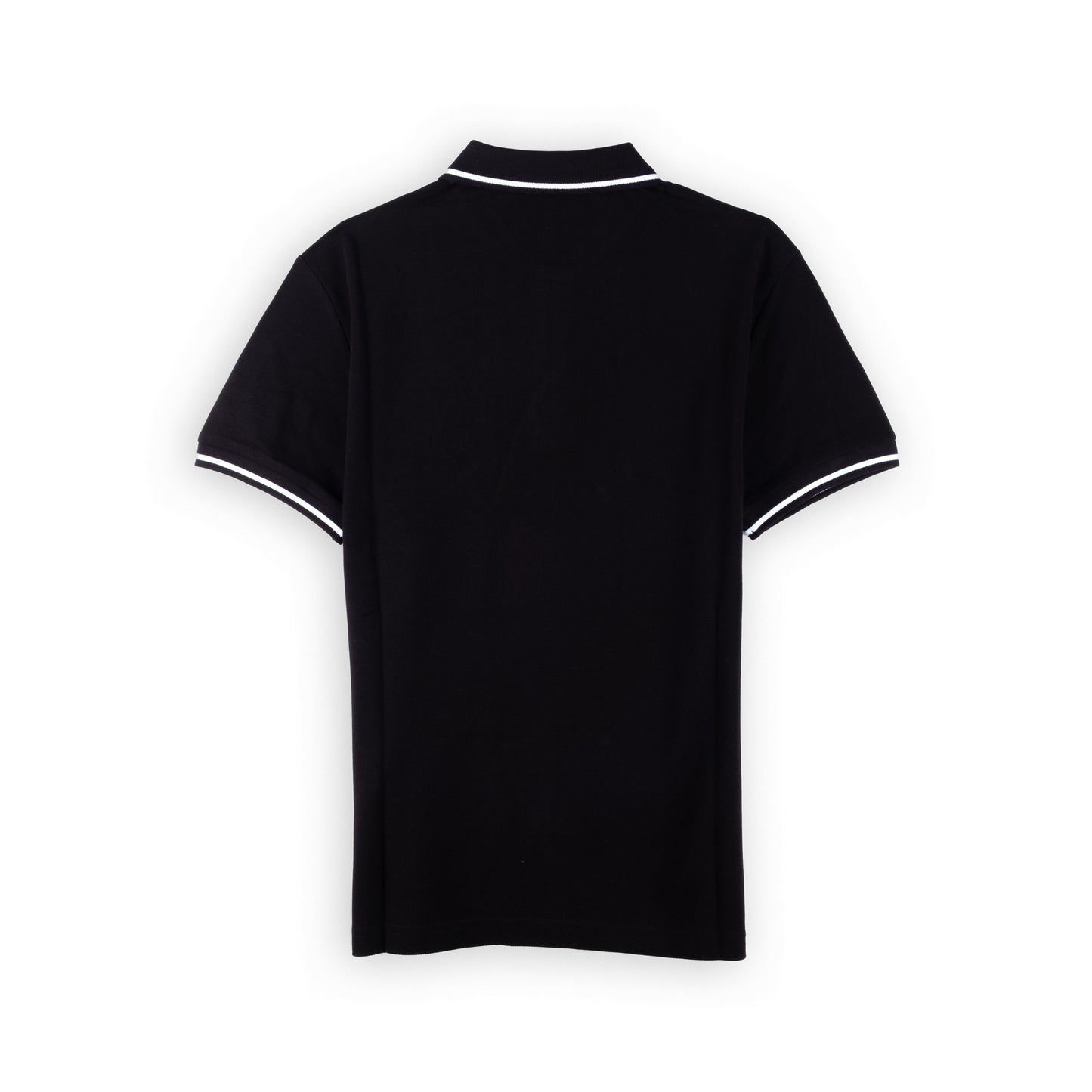 Polo Homem Versace Jeans Couture Preto com Detalhes Contrastantes