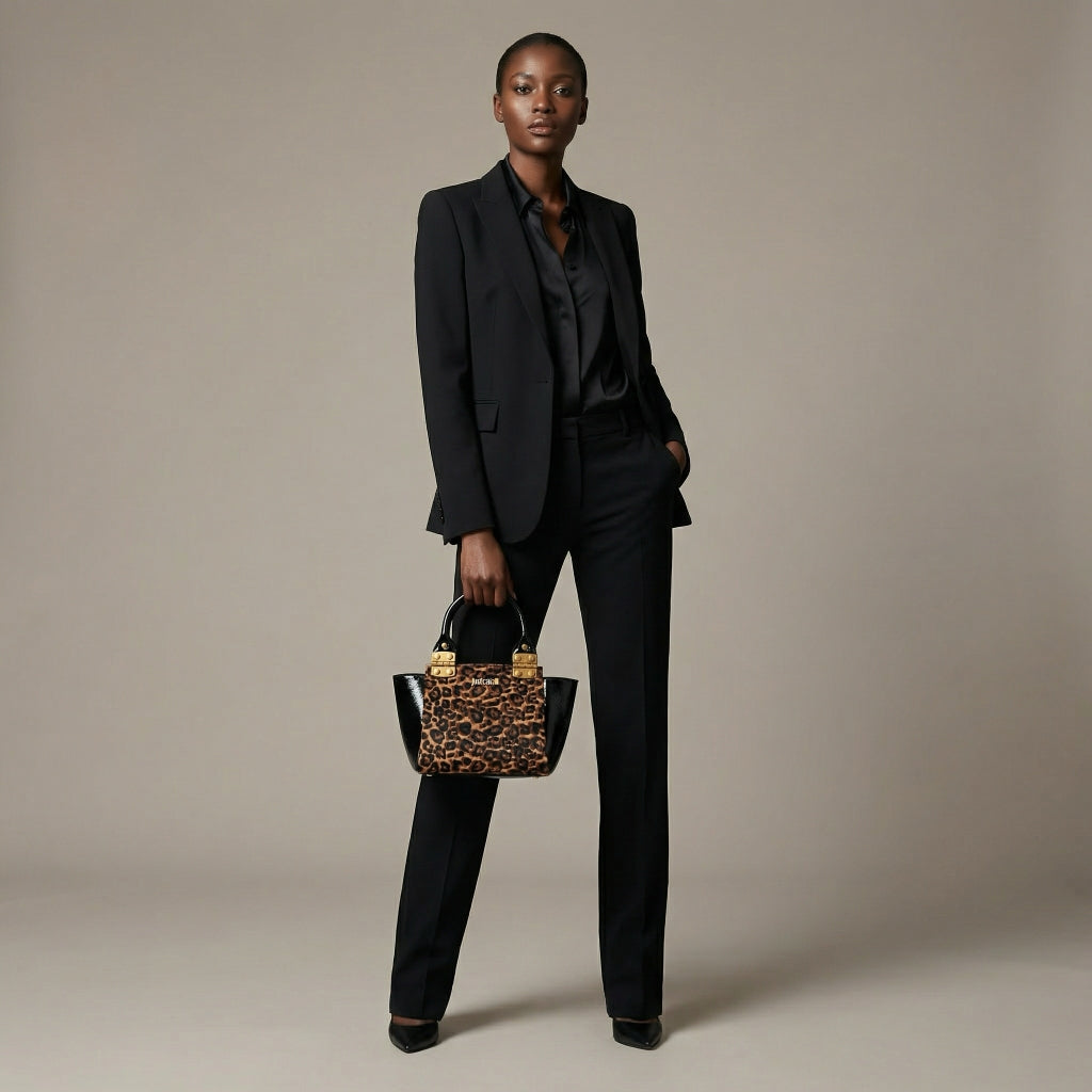 Bolsa Satchel Mulher Just Cavalli em Animal Print