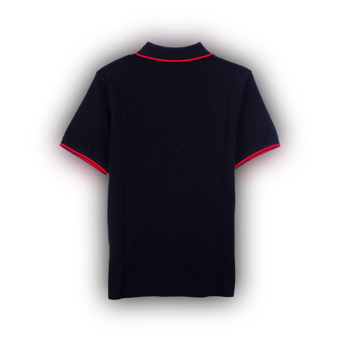 Polo de Homem Diesel Preto com Pormenores Vermelhos e Logótipo Discreto