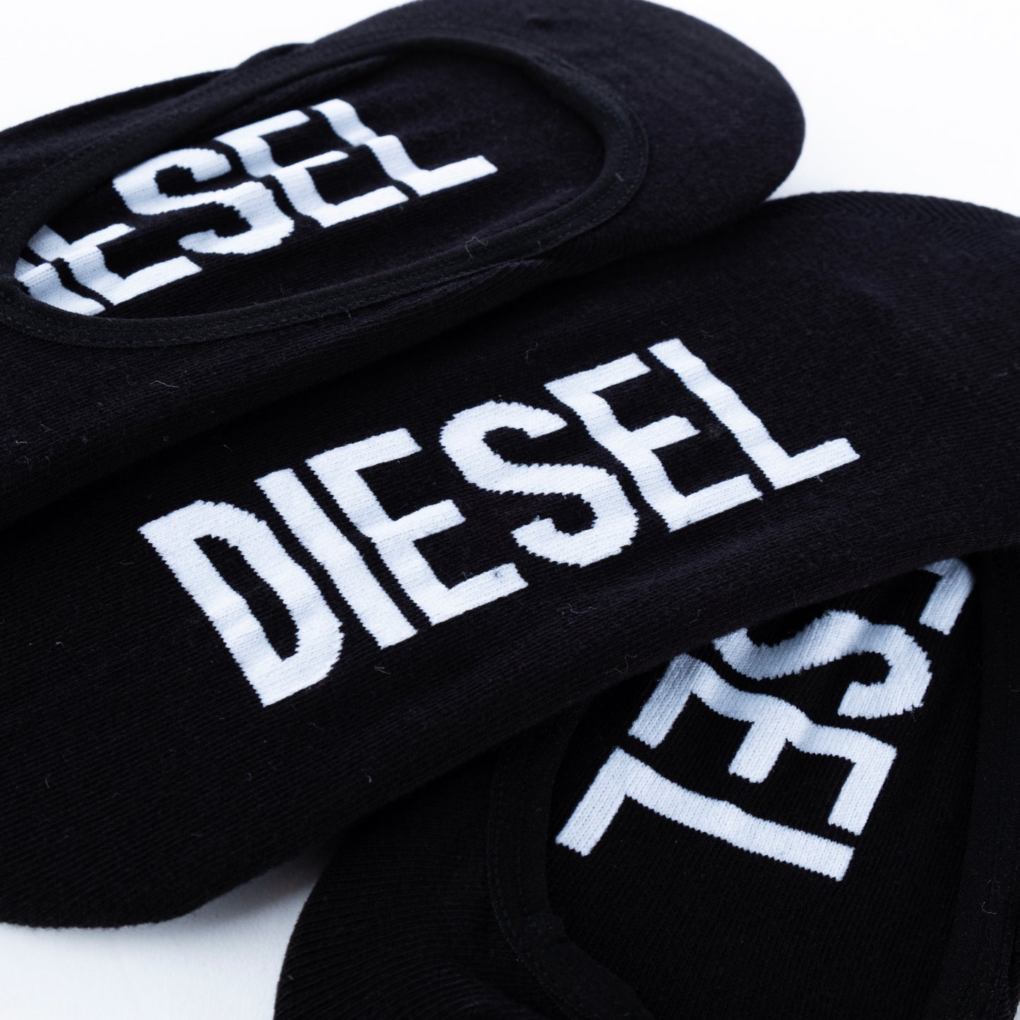 Meias Homem Diesel Pretas com Logo e Pack Essencial