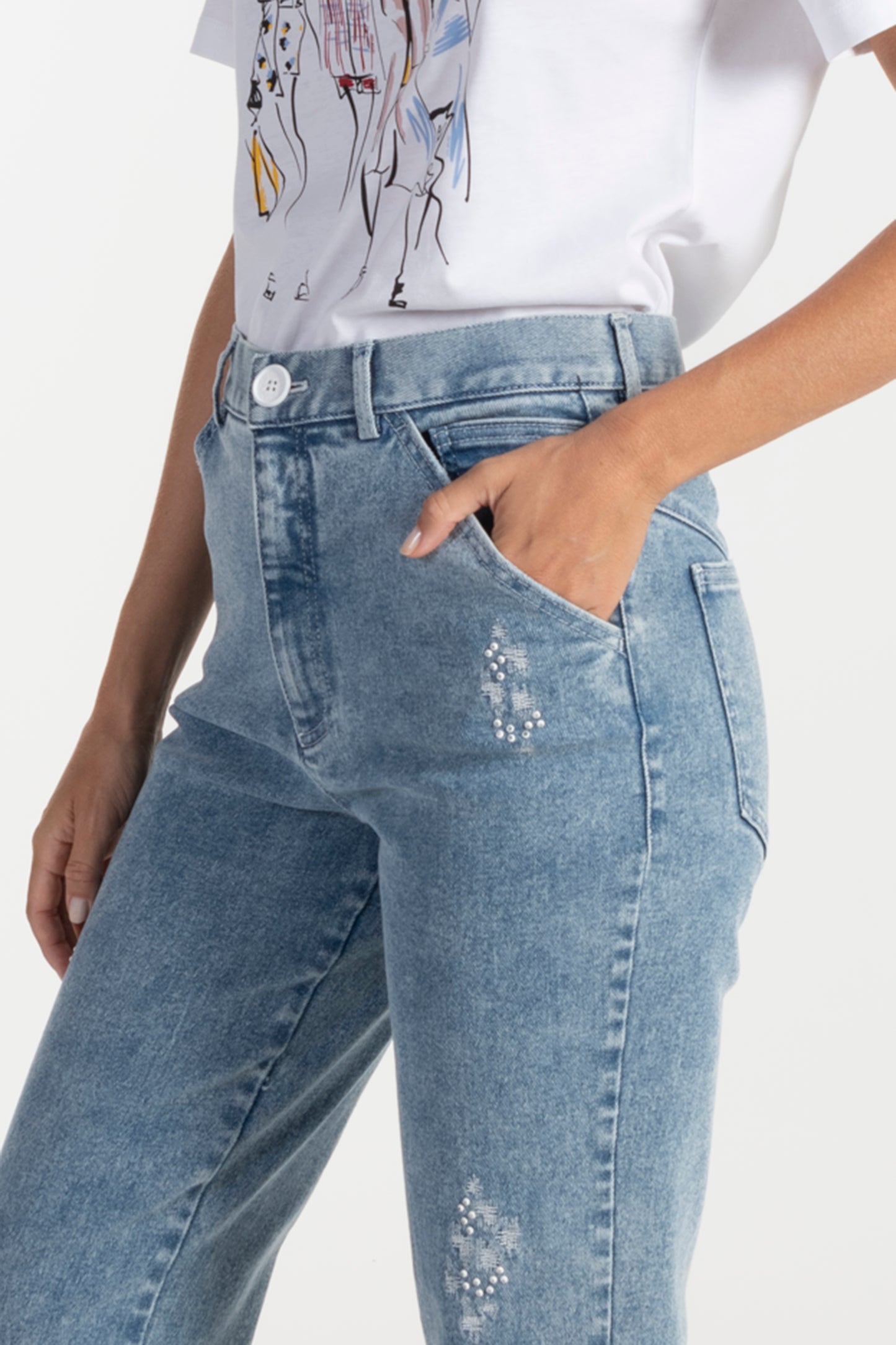 Calças Jeans de Mulher ANA SOUSA com Corte Relaxed