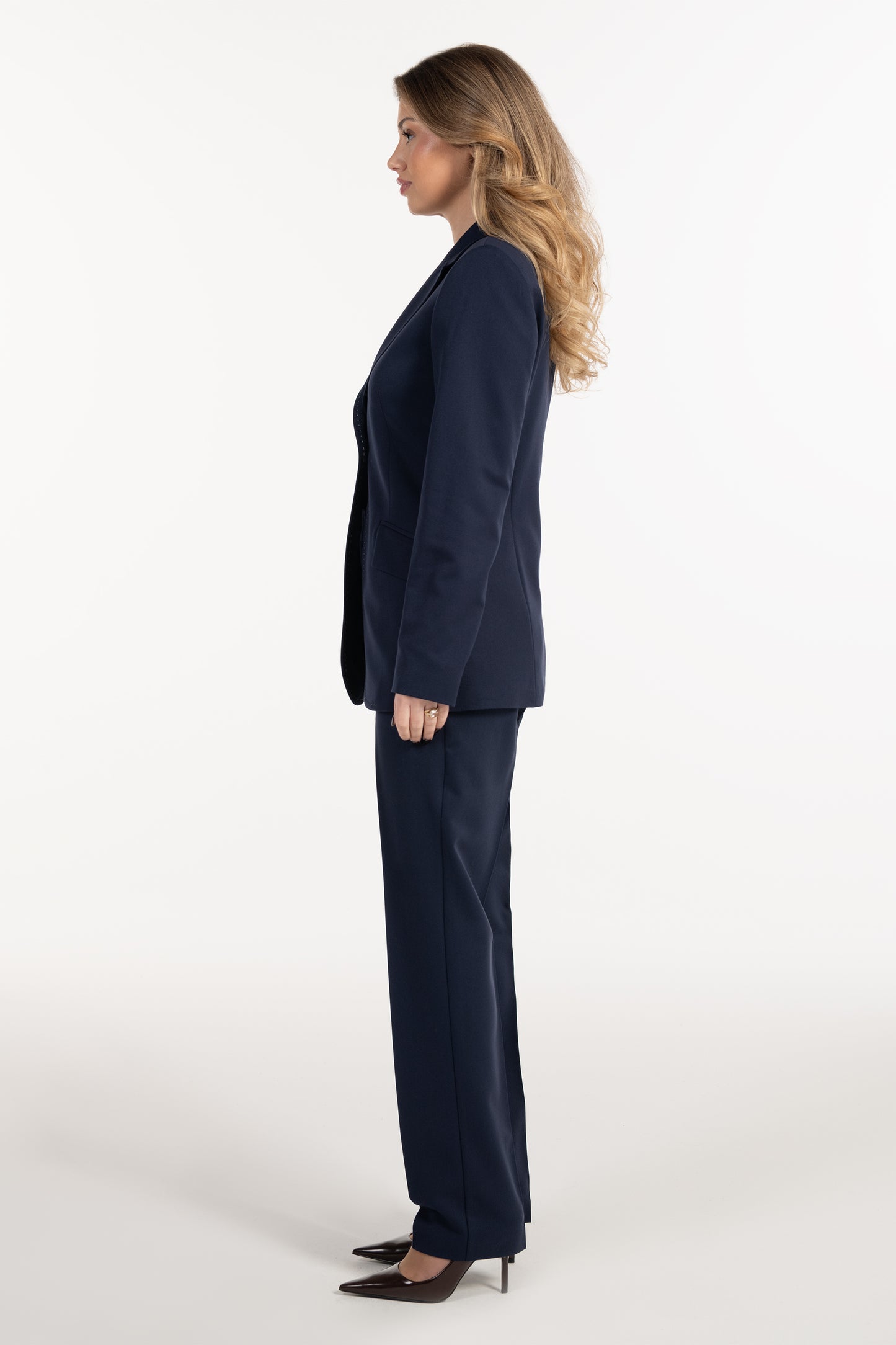 Blazer Mulher ANA SOUSA Azul Escuro com Gola Clássica