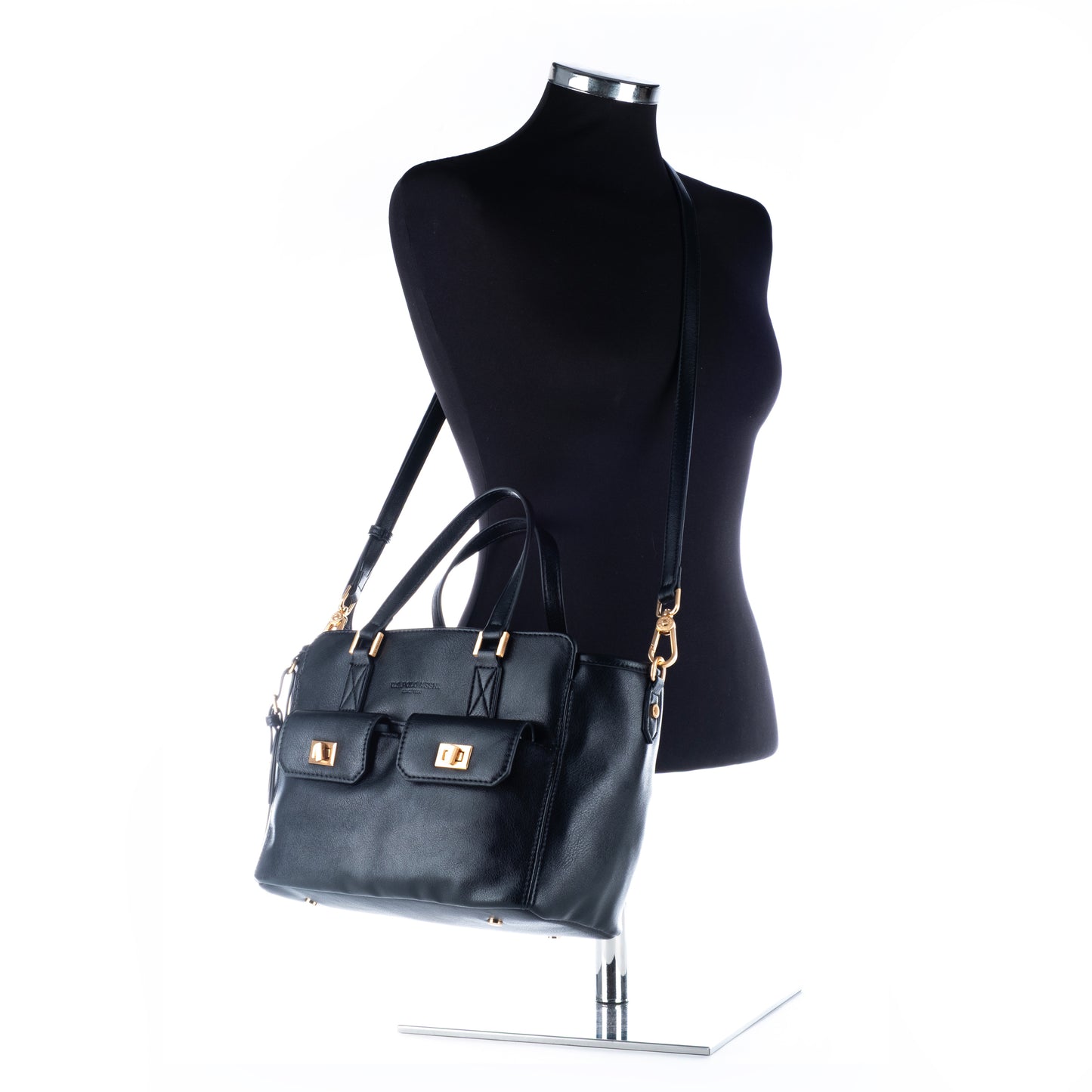 Bolsa Satchel Mulher US Polo em Preto