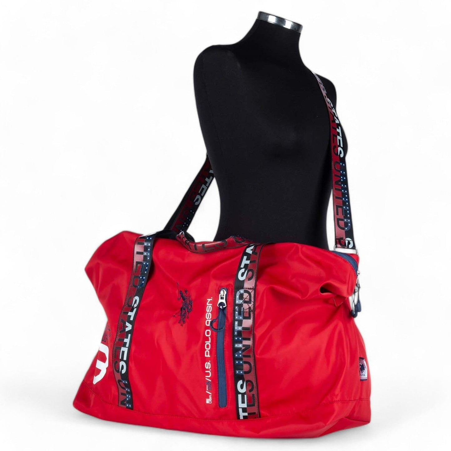 Pasta de Viagem Homem US Polo Vermelha com Detalhes Estilosos