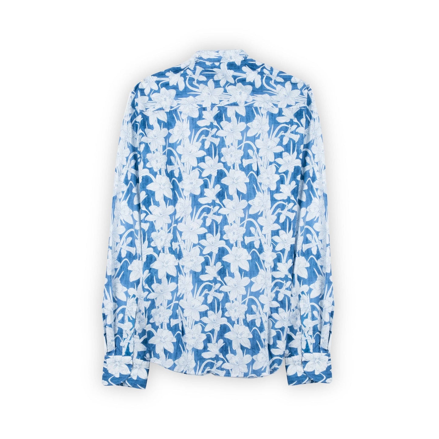 Camisa Homem Yes Zee Padrao Flores Azul