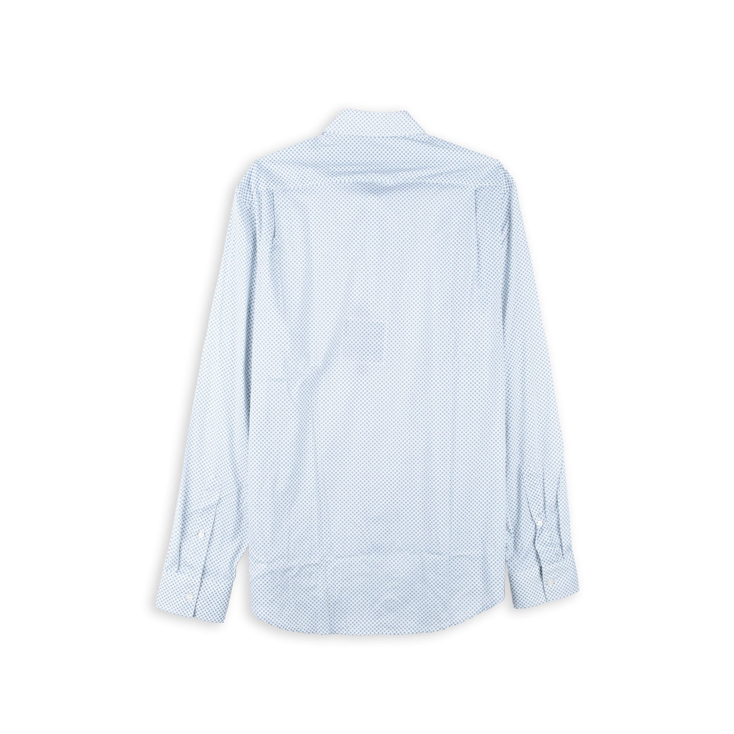 Camisa Homem Michael Kors Branca com Microestampado Azul
