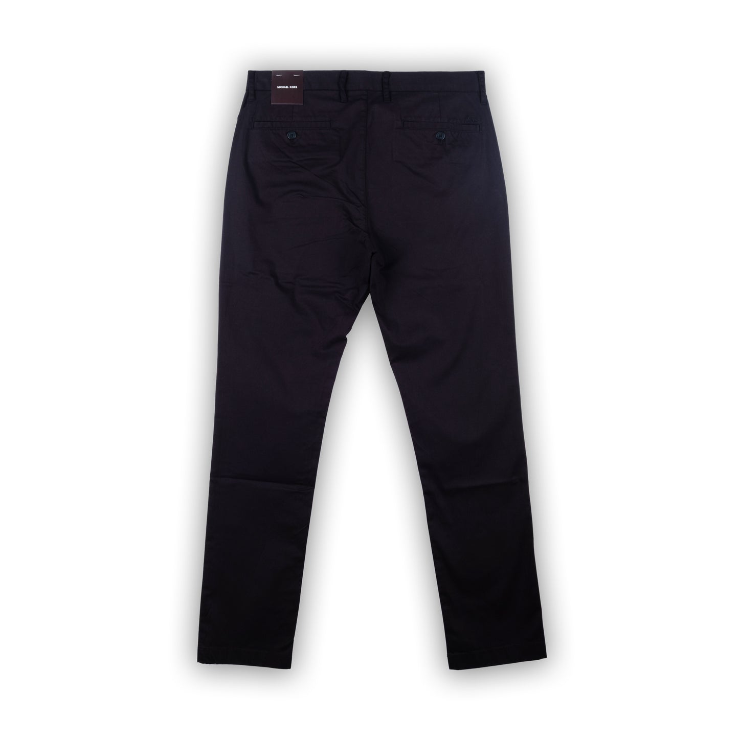 Calças Chino Homem Michael Kors Pretas Slim Fit em Algodão Stretch