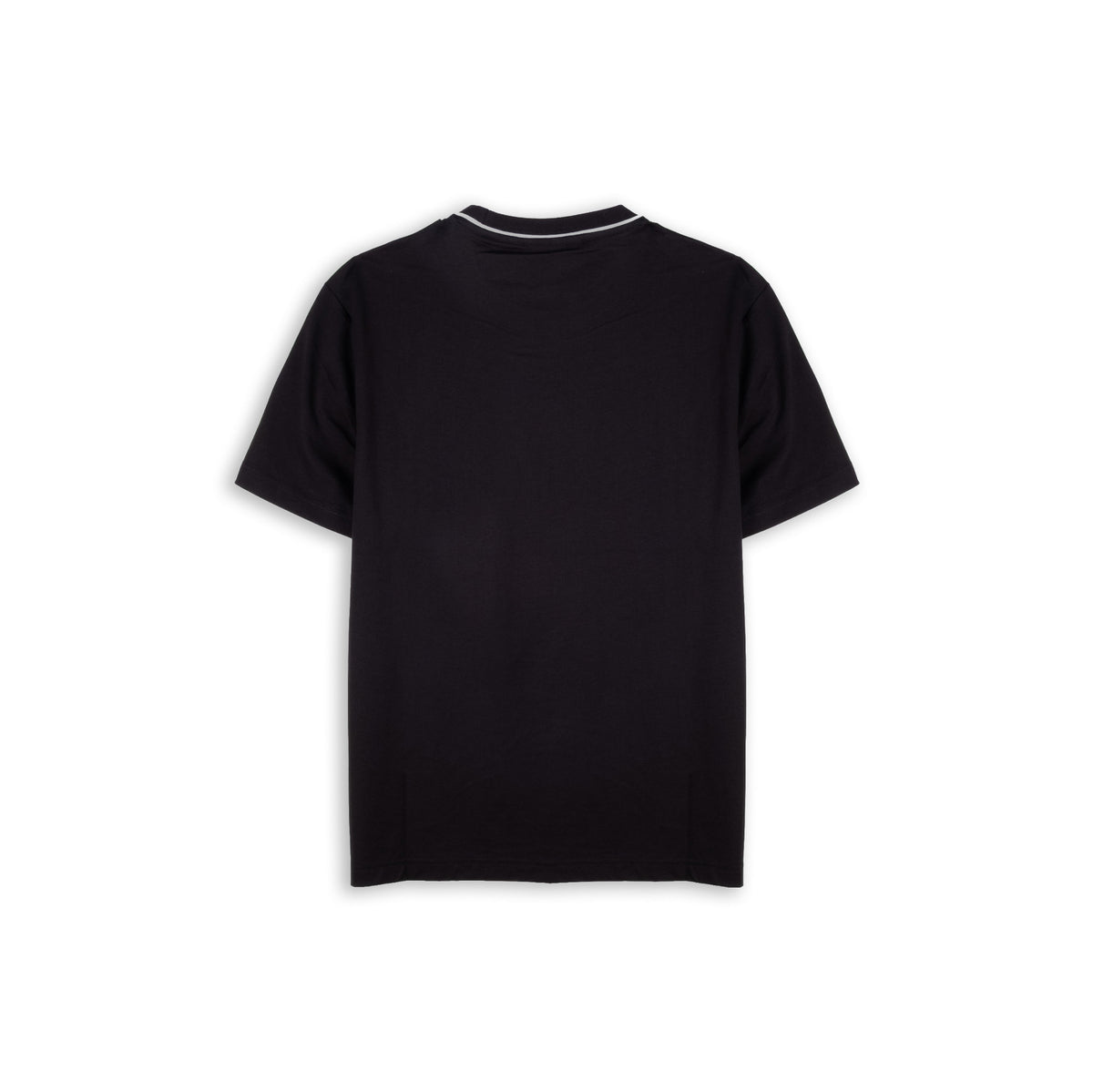 T-Shirt Homem Michael Kors Preta com Gola Contrastante