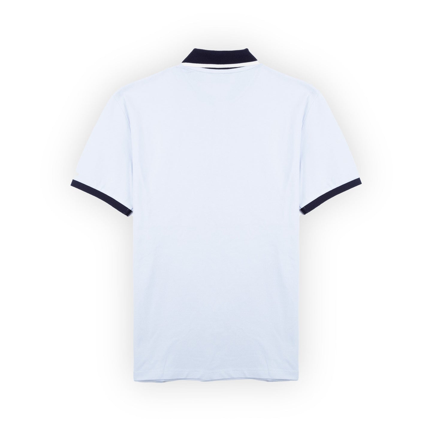 Polo Homem GAS Azul Claro com Gola Contrastante