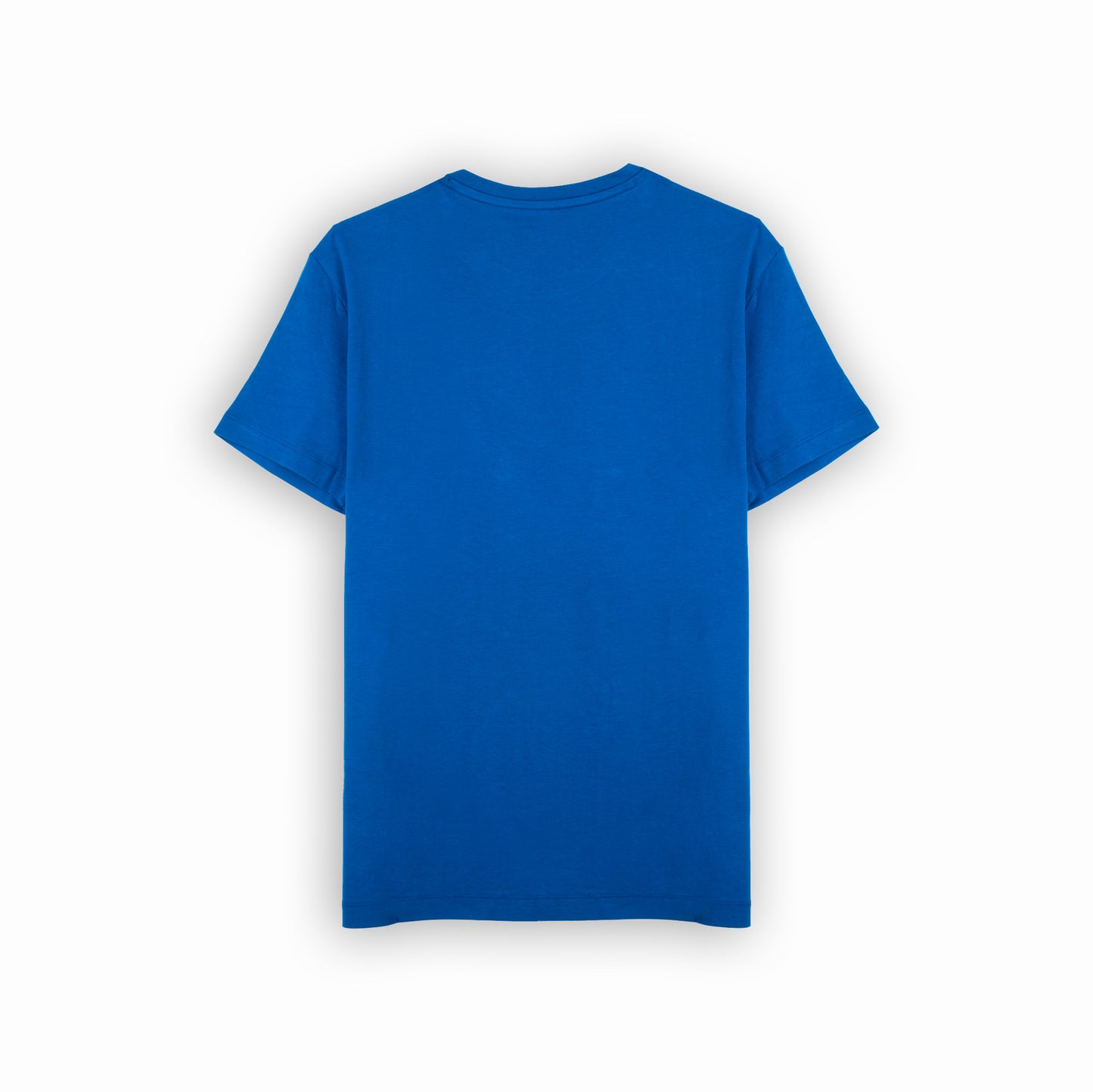 T-shirt Homem GAS Azul em Algodão com Gola Redonda Minimalista
