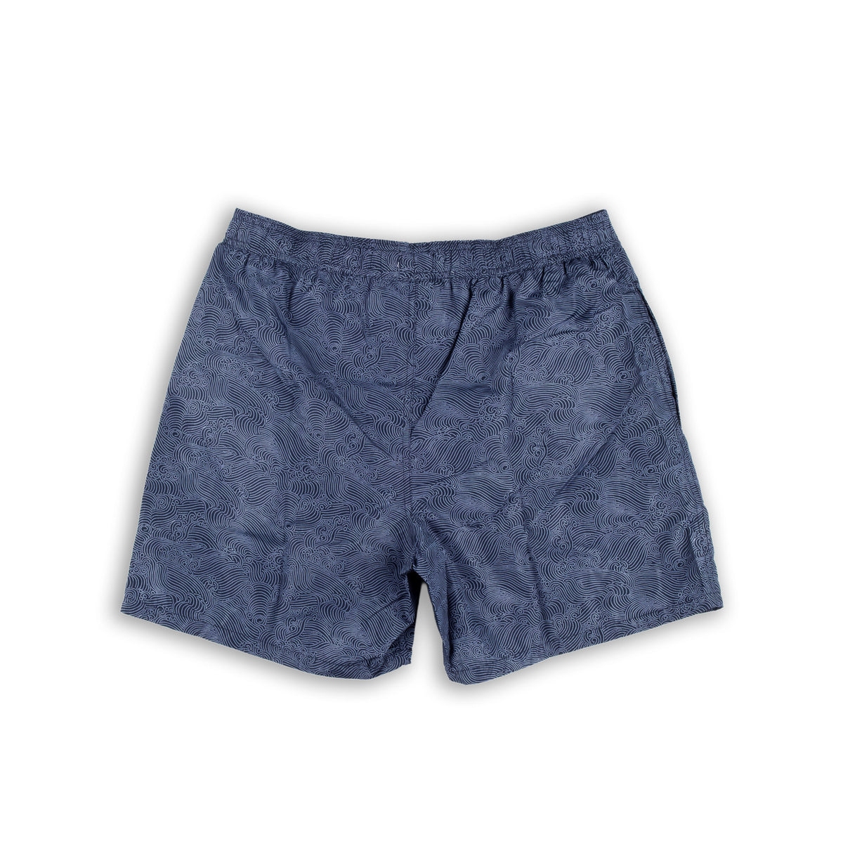 Calções de Banho Homem Replay Azul-Marinho com Padrão Ondulado