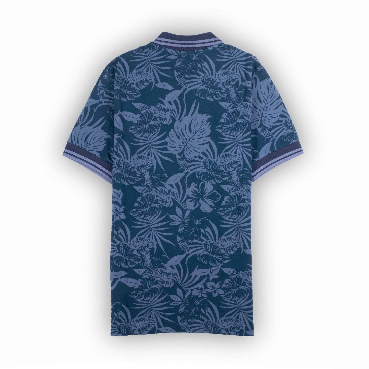 Polo Homem Replay Padrão Azul