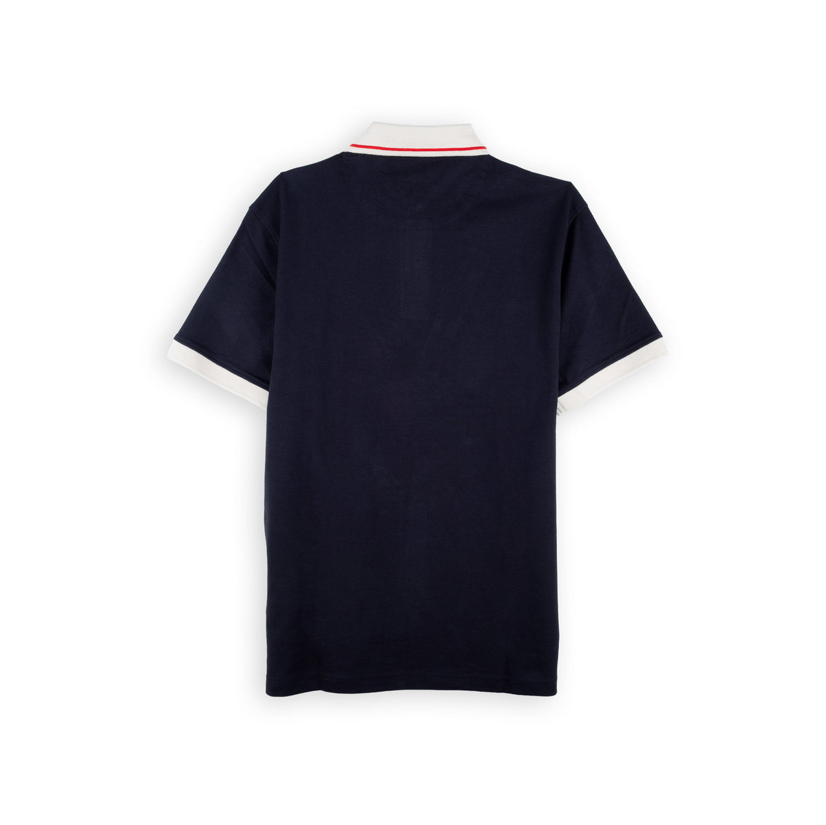 Polo Homem Replay Azul-Escuro com Gola Contrastante
