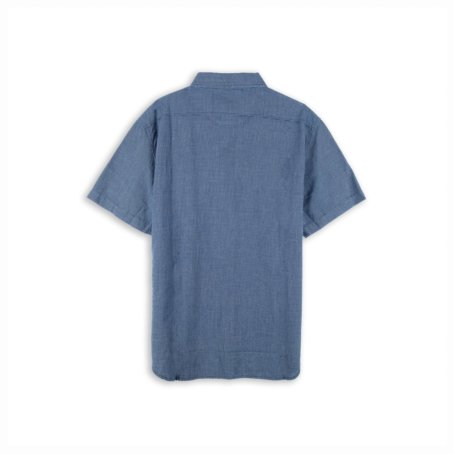 Camisa Homem Replay Azul Claro com Micro Padrão e Bolsos Frontais