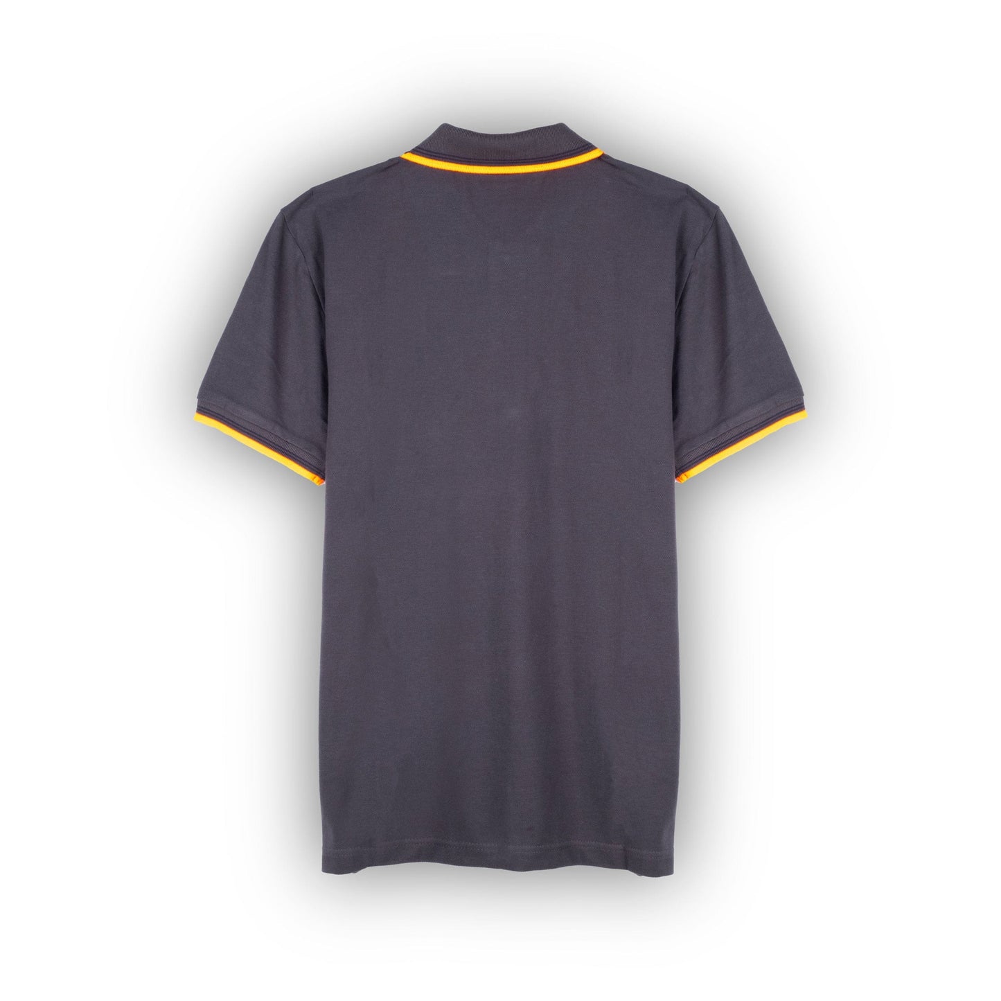 masculino Polo Geox cinza com detalhes amarelos