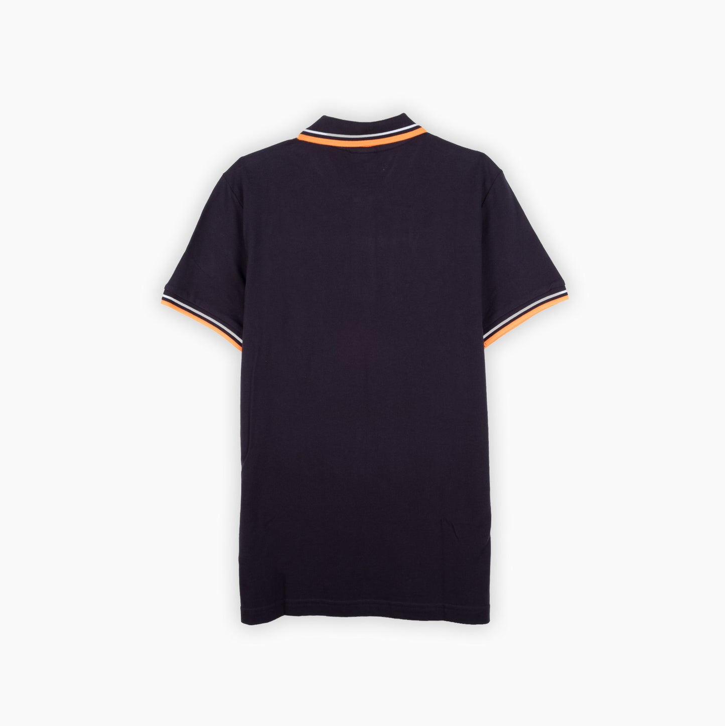 Polo Homem Geox Azul-Escuro com Riscas Laranja