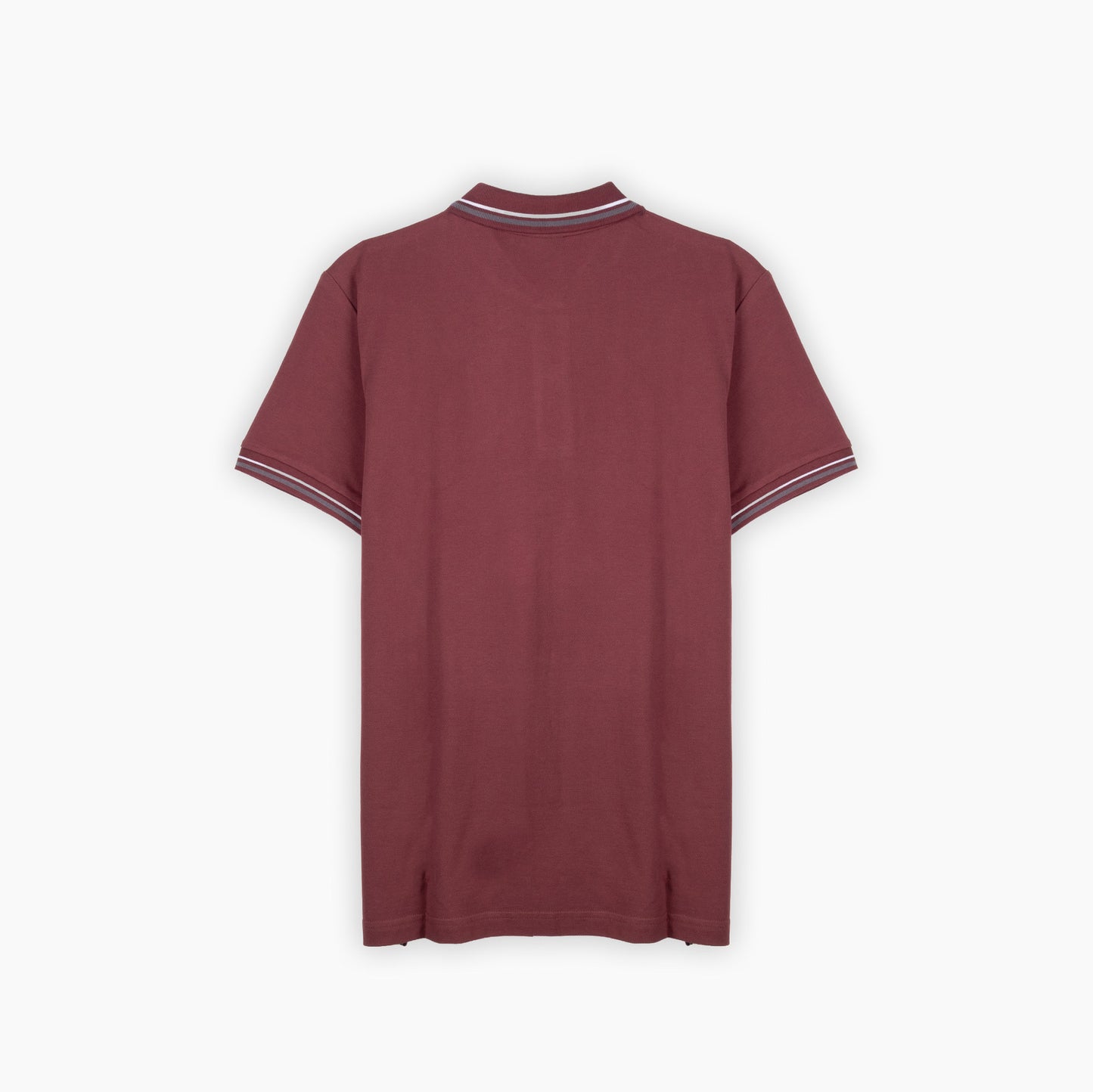 Polo Homem Geox Cor de Vinho com Riscas Contrastantes