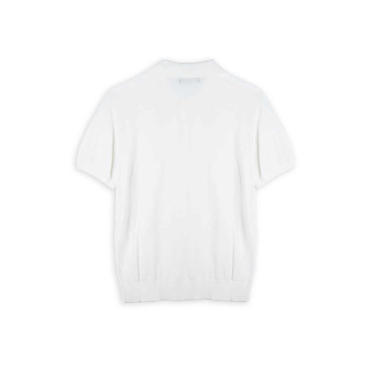 Polo Homem Yes Zee Branco de Linhas Minimalistas