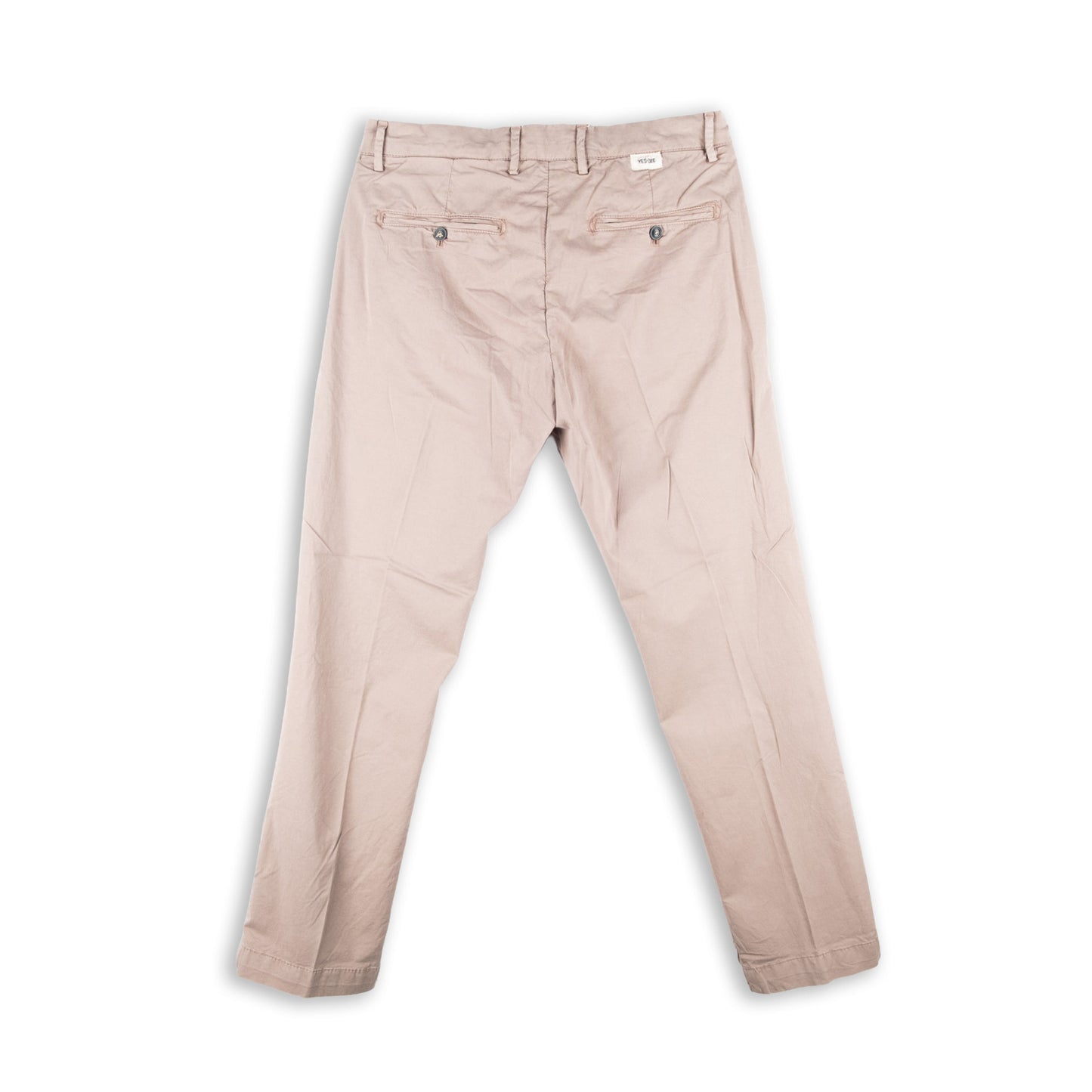 Calças Chino Homem Yes Zee Bege Claro Comfort Fit com Bolsos Laterais