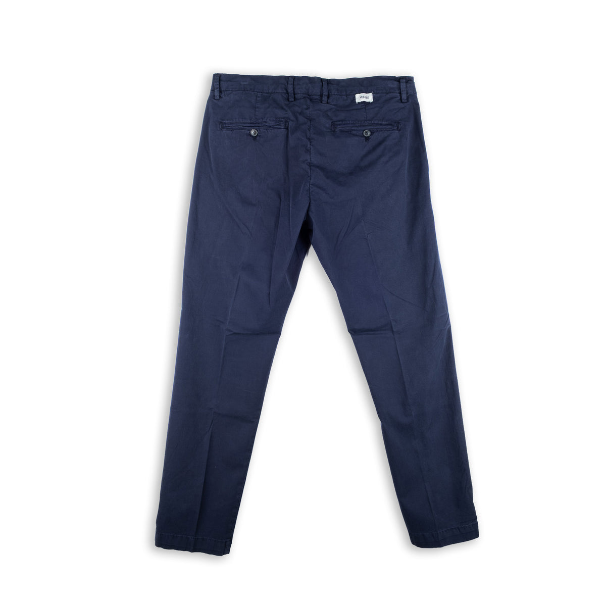 Calças Chino Homem Yes Zee Azul-Escuro de Linhas Clássicas