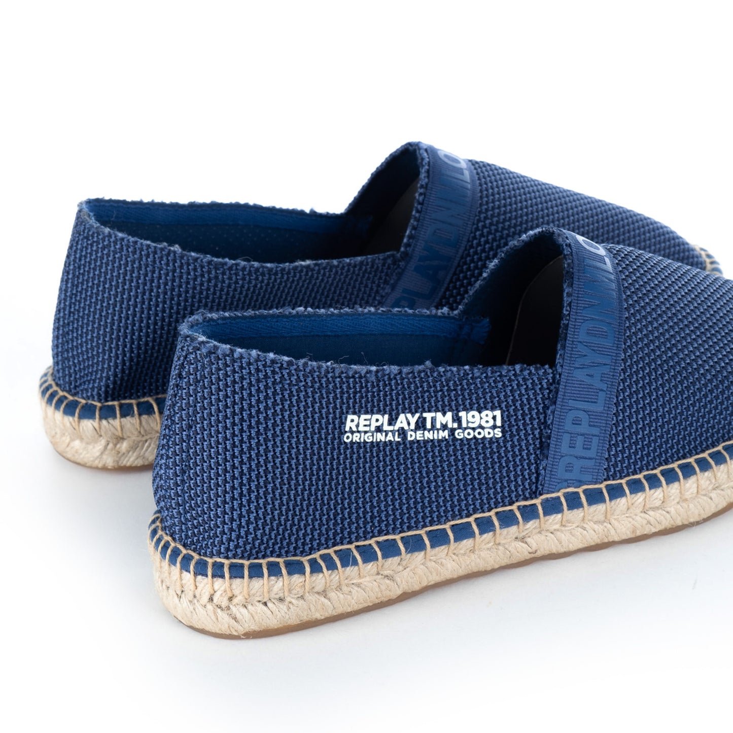 Alpercatas Homem Replay Azul-Escuro com Sola Entrançada
