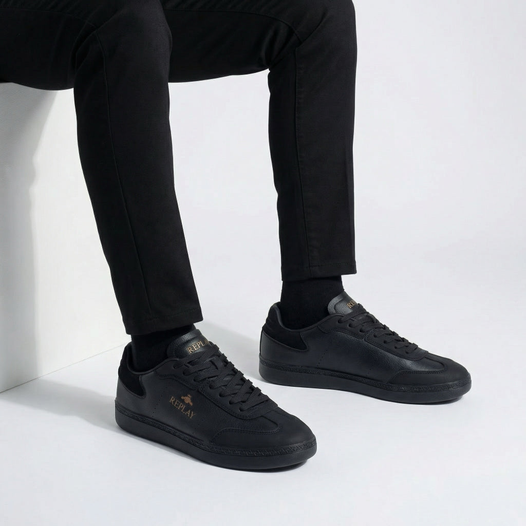 Ténis Homem Replay Preto Elegante e Durável