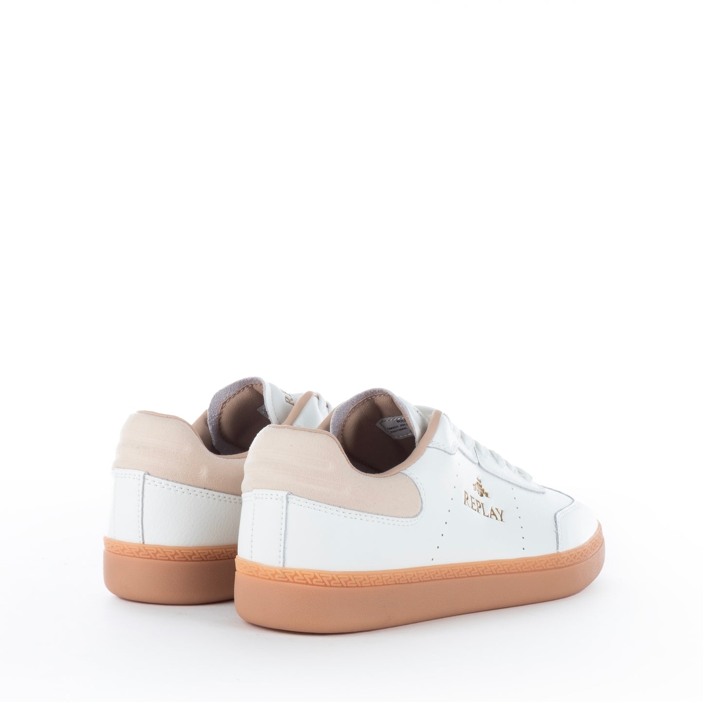 Ténis Homem Replay Branco com Sola Caramelo