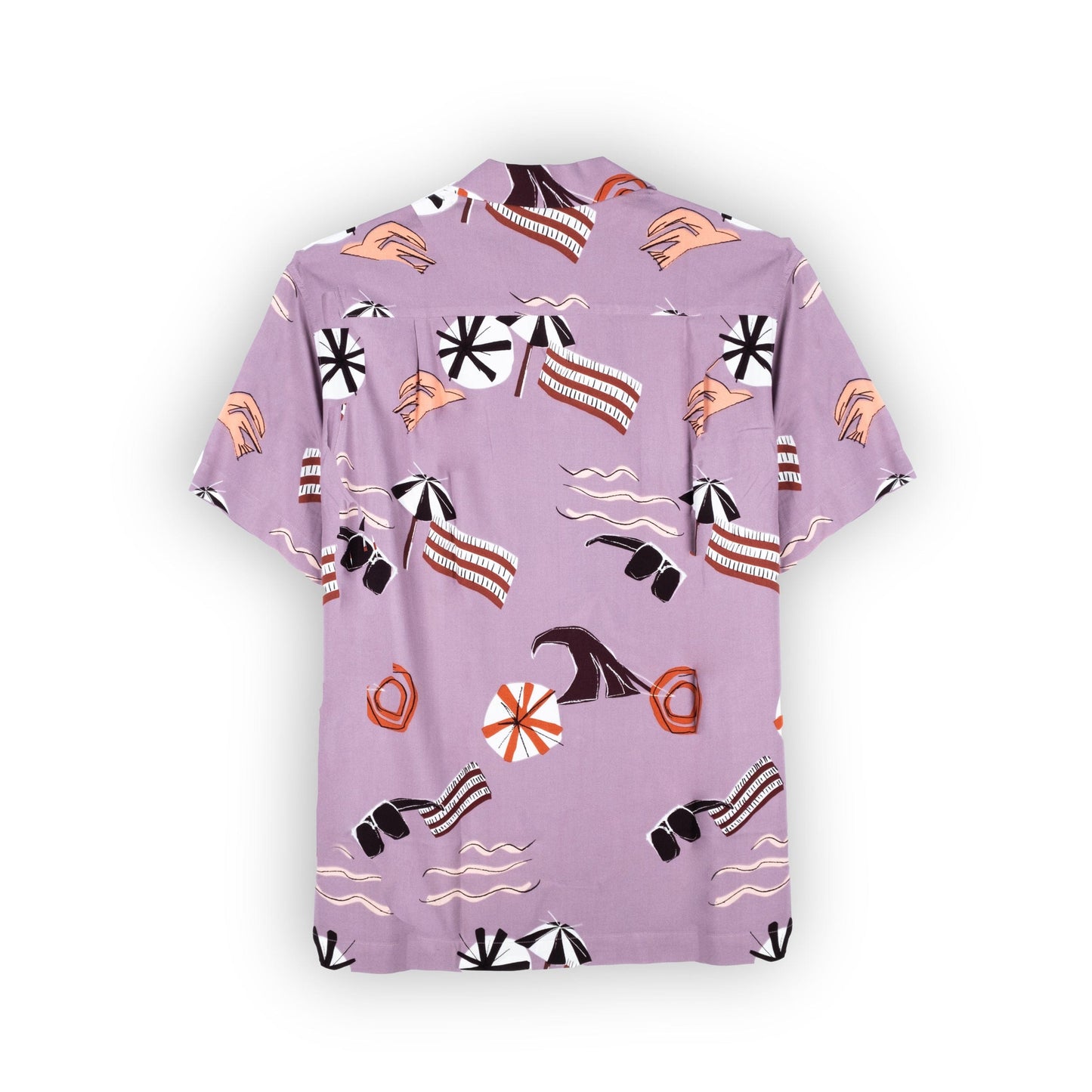 Camisa Masculina Scotch & Soda Roxa Estampada