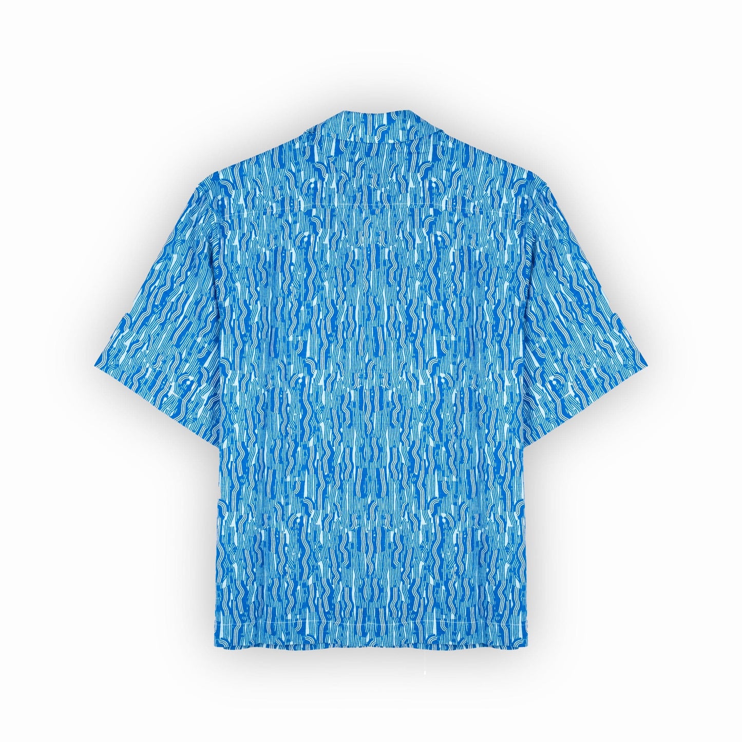 Camisa Masculina Scotch&Soda Azul Estampada com Manga Curta