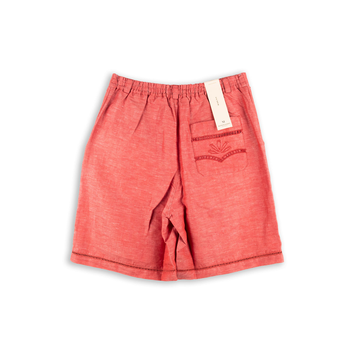 Calção Homem Scotch & Soda Coral com Detalhe Perfurado