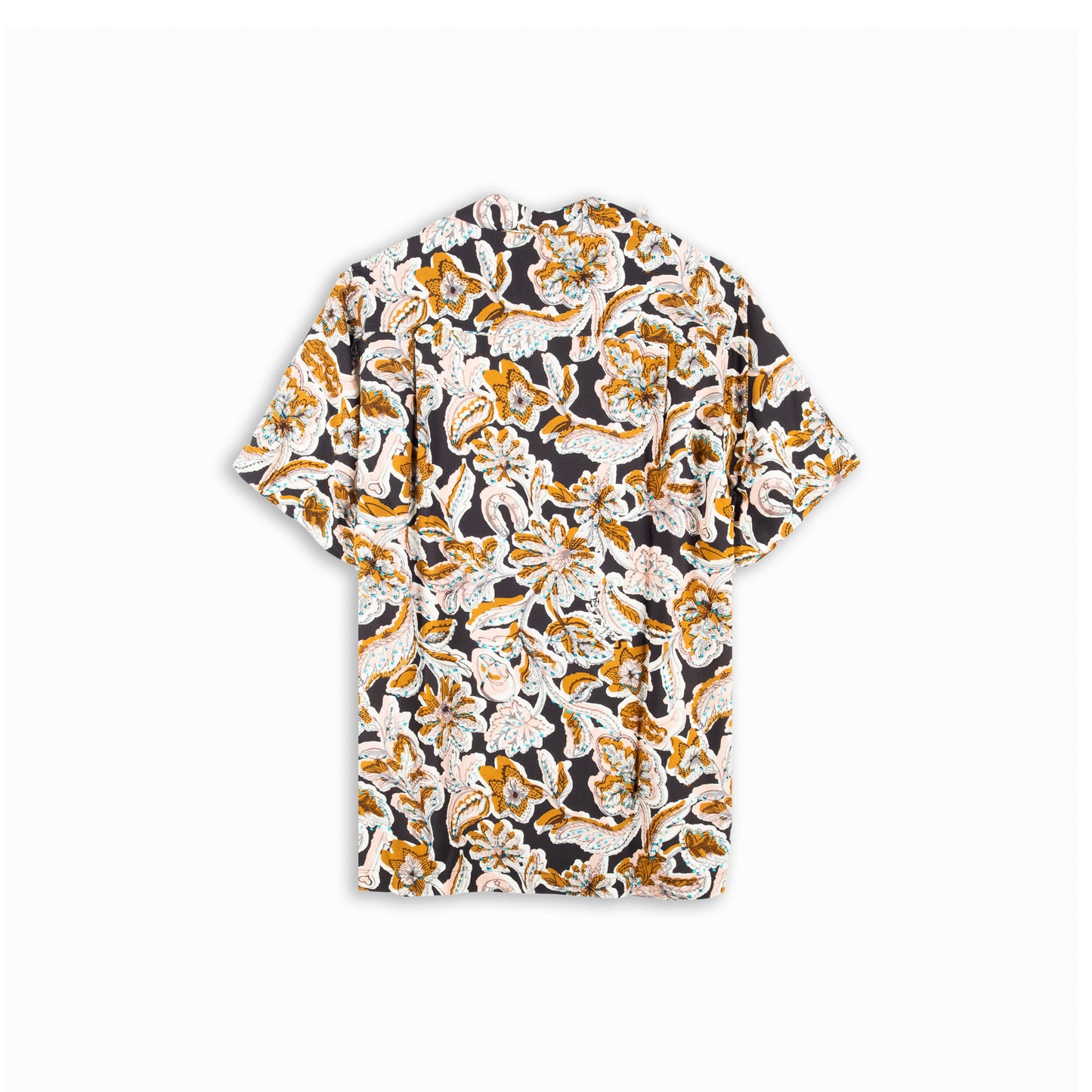 Camisa Homem Scotch & Soda Preta com Padrão Botânico