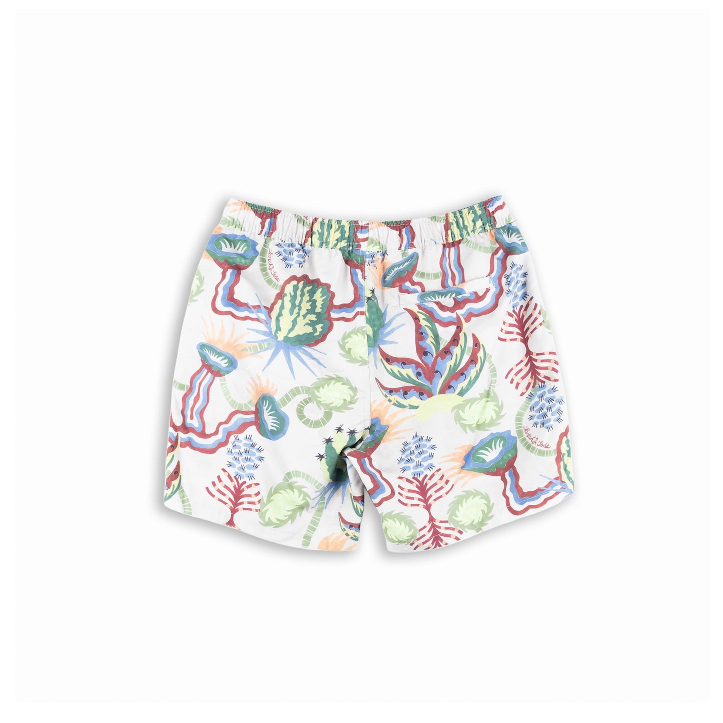Calções de Banho Homem Scotch & Soda Brancos com Estampado Tropical Multicolor