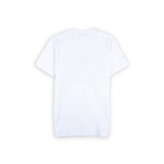 T-Shirt Curta Homem Yes Zee Branca com Gráfico Urbano