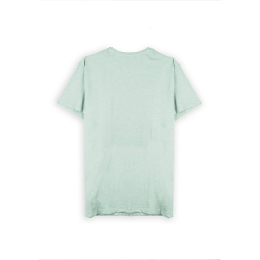 T-Shirt Homem Yes Zee Verde-Menta com Gráfico Havana