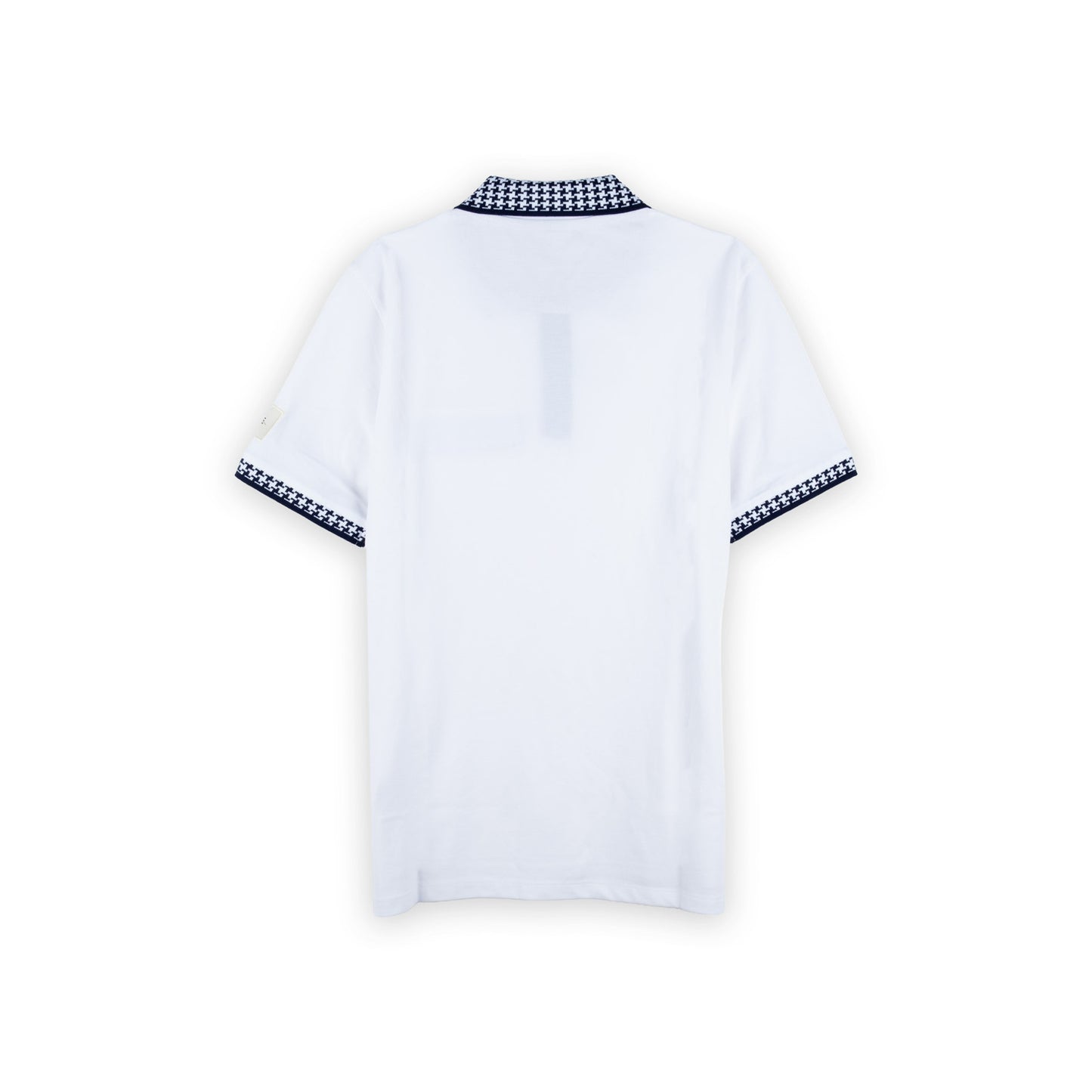 Polo Homem Yes Zee Branco com Gola Estampada