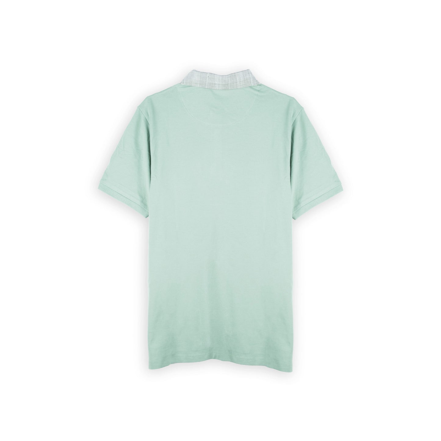 Polo Homem Yes Zee Verde-Menta com Gola Contrastante
