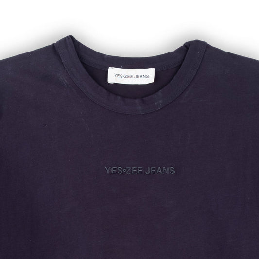 T-shirt Homem Yes Zee Preta com Logo Discreto