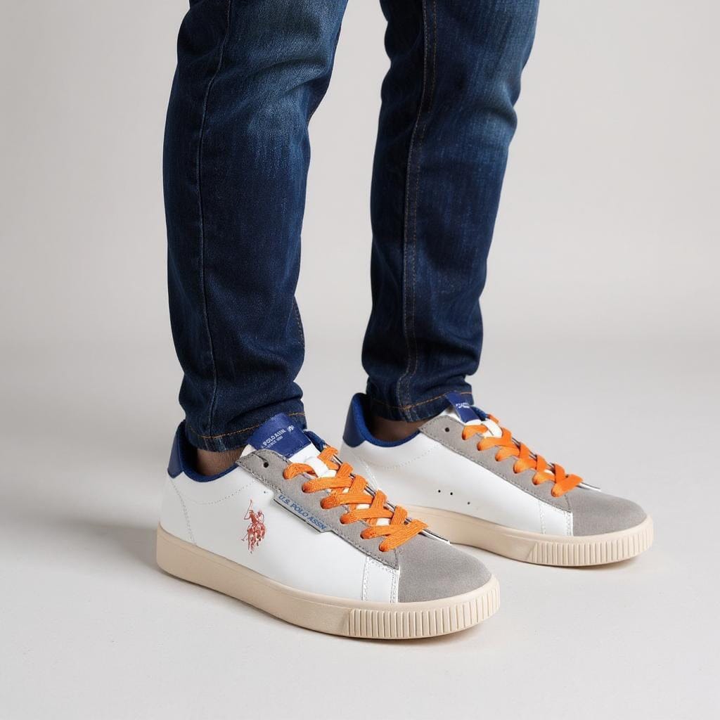 Ténis Homem US Polo com Atacadores Laranja