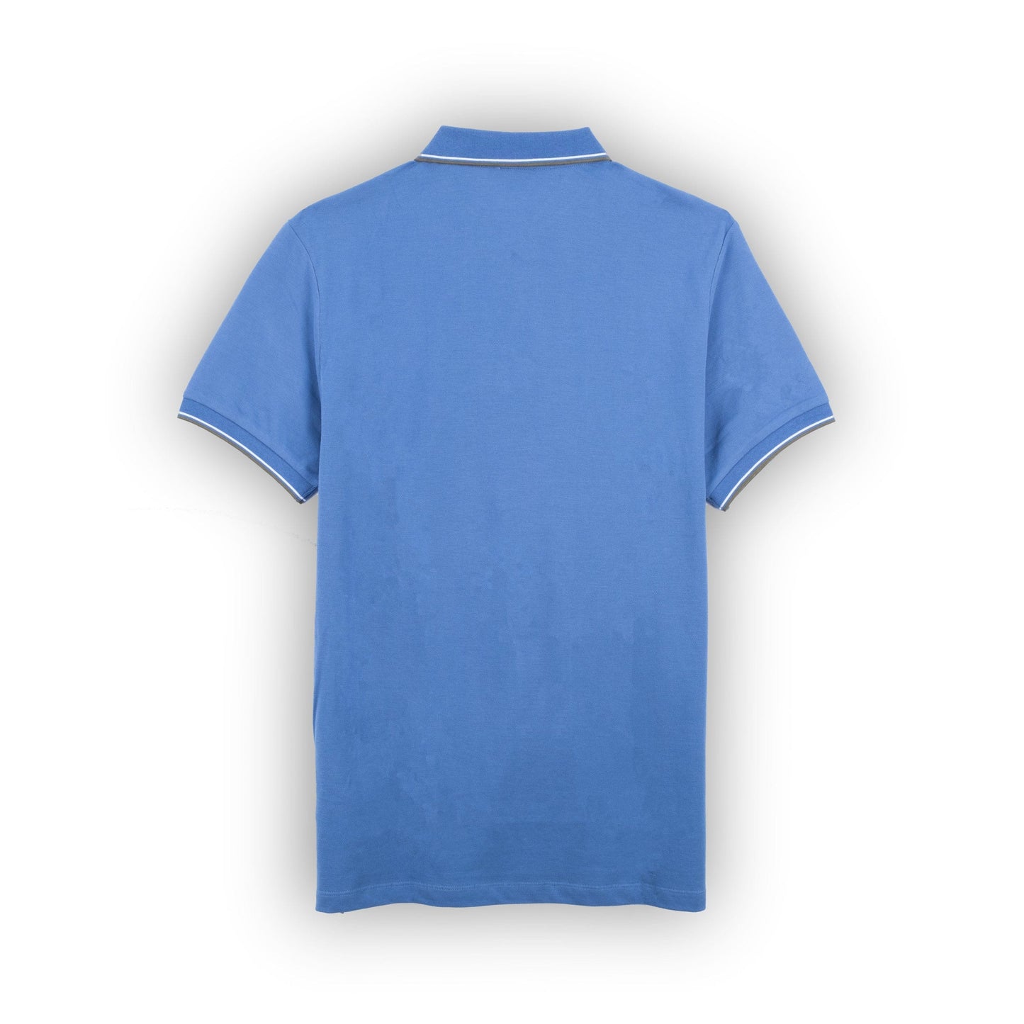 Polo Homem US Polo Azul Claro com Gola Contrastante