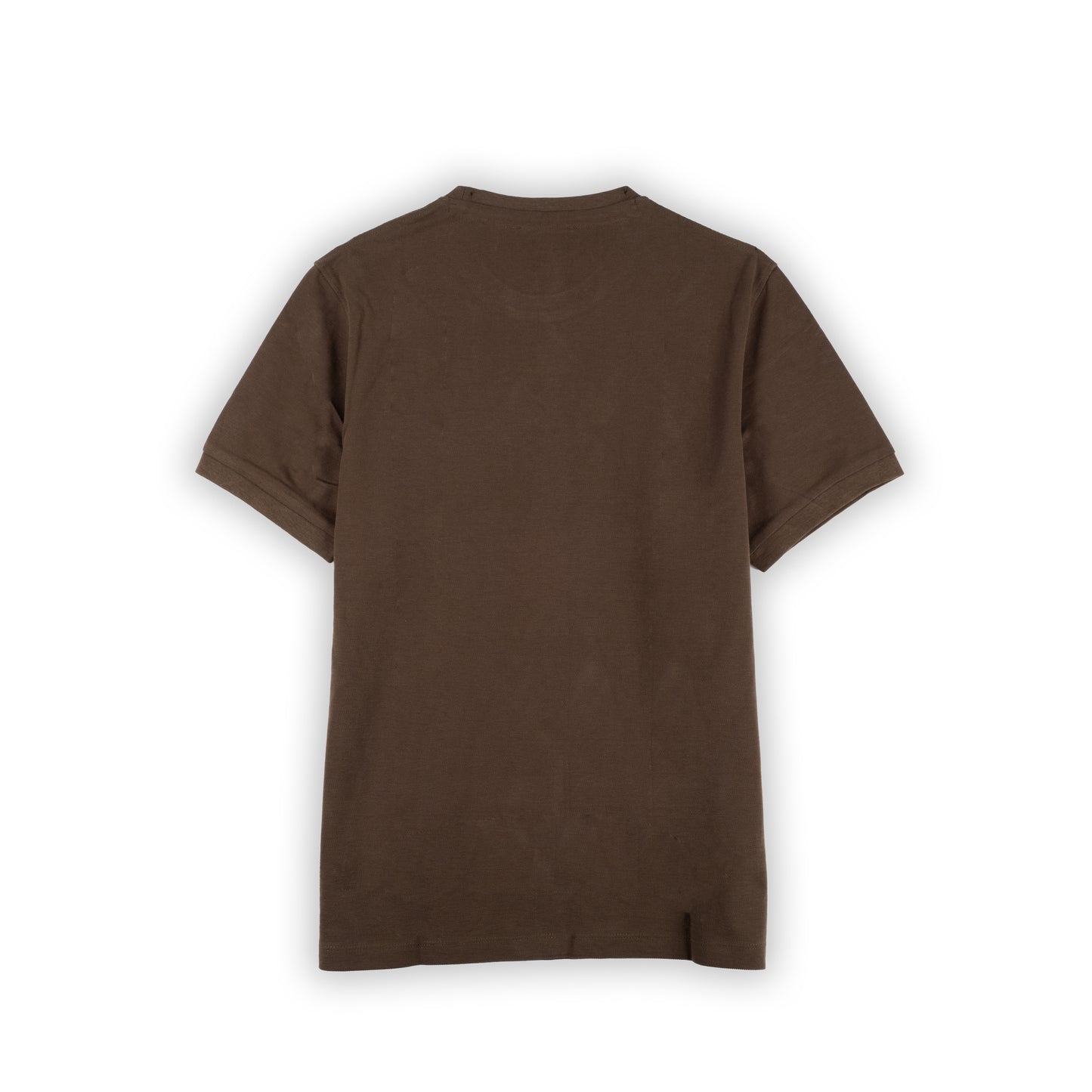 T-Shirt Homem US Polo Marrom com Logo Bordado