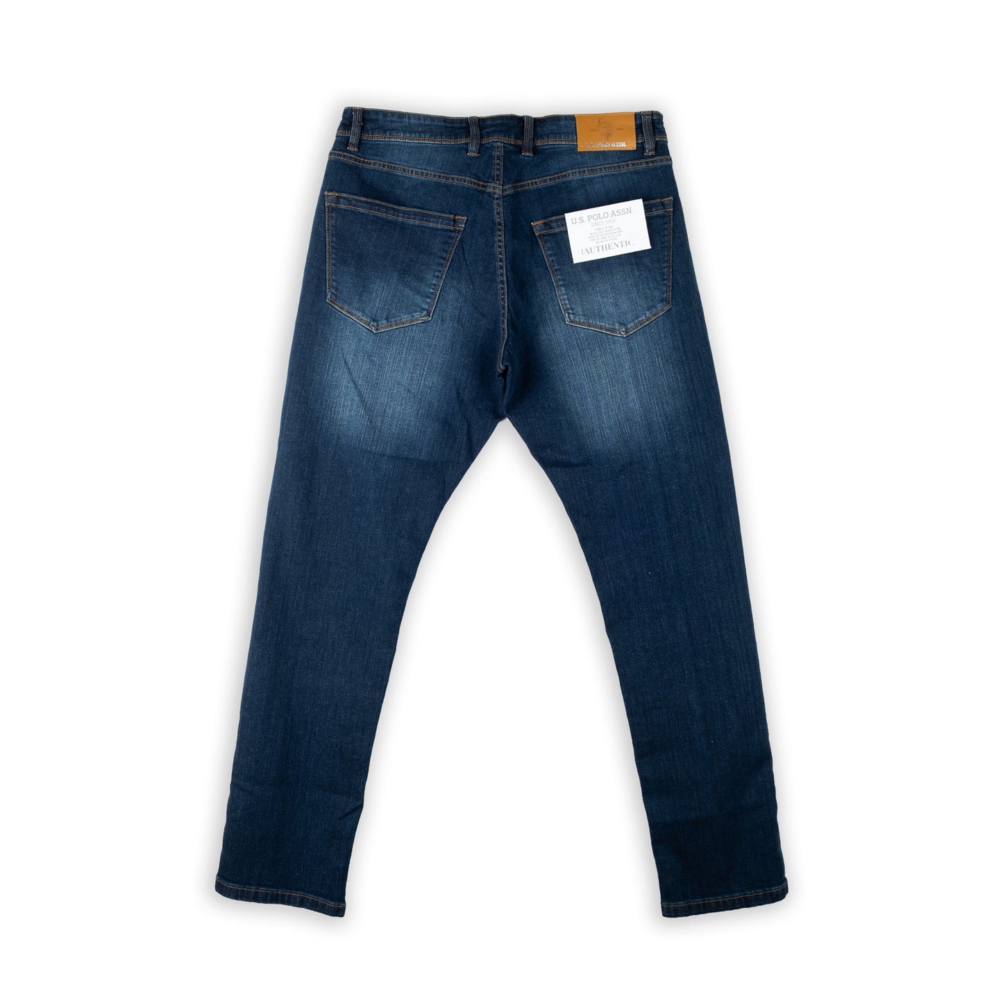 Calças de Ganga Homem U.S. Polo Assn. Azul Escuro com Efeito Desgastado