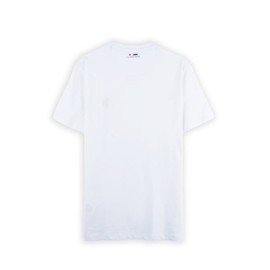 T-shirt Homem U.S. Polo Assn. Branca com Logótipo Bordado