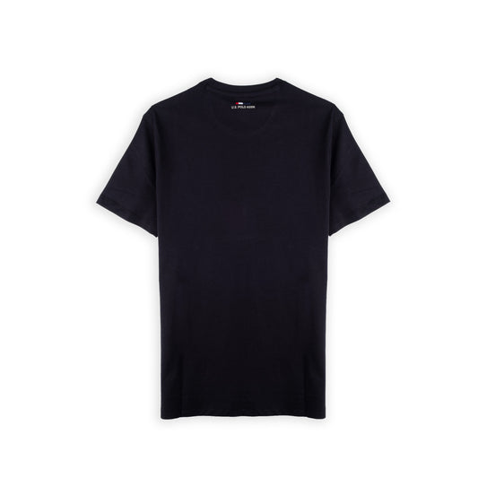 T-shirt Homem U.S. Polo Assn. Preta com Logótipo Bordado