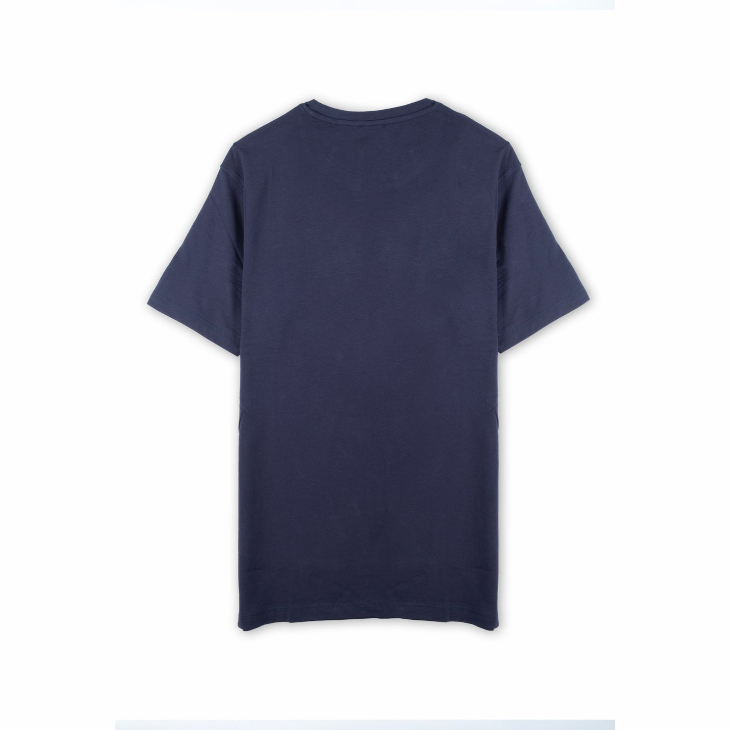 T-shirt Homem US Polo Azul Escuro Minimalista com Gola Redonda