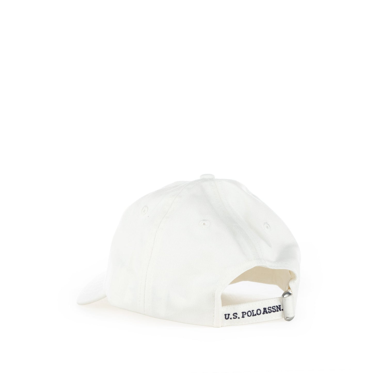 Boné Homem U.S. Polo Assn. Branco com Logótipo Bordado Contrastante