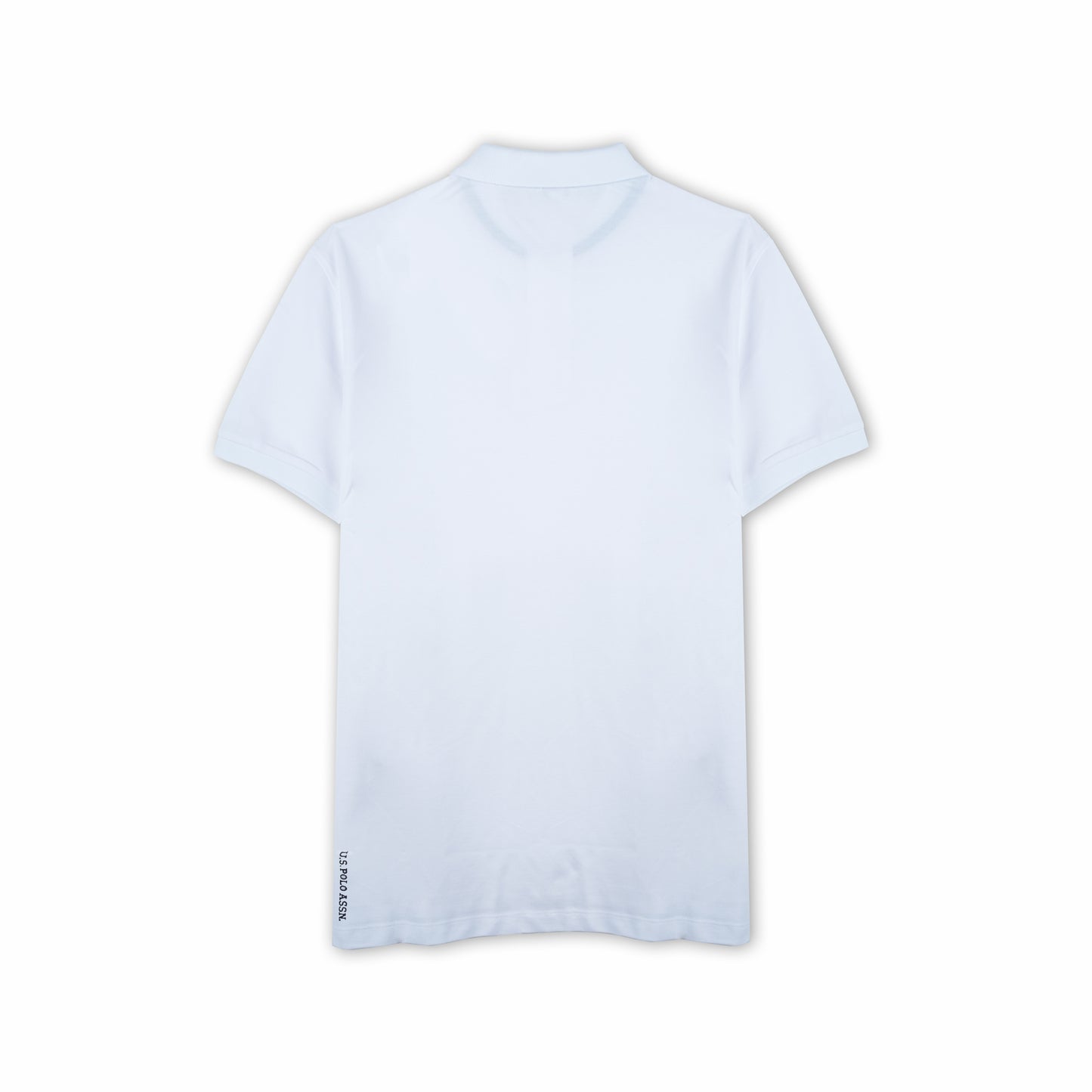 Polo Homem US Polo Branco com Logo Bordado no Peito e Gola Clássica